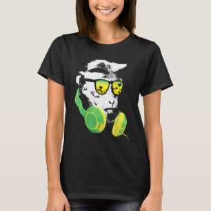 Monkey Dj With Headphones And Sunglasses  Party T-Shirt
