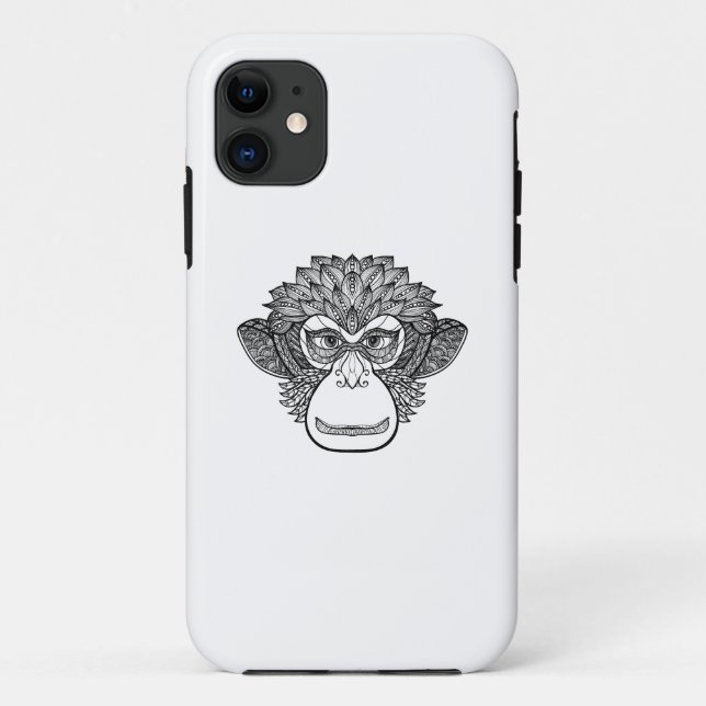 Monkey Doodle Face Case-Mate iPhone Case (Back)