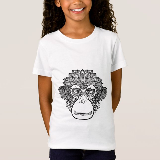 Monkey Doodle Face T-Shirt (Front)
