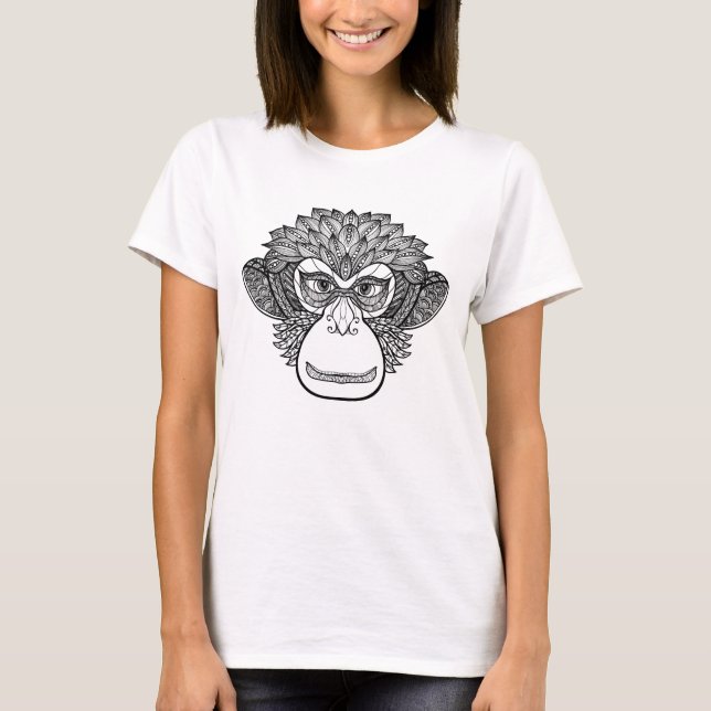 Monkey Doodle Face T-Shirt (Front)