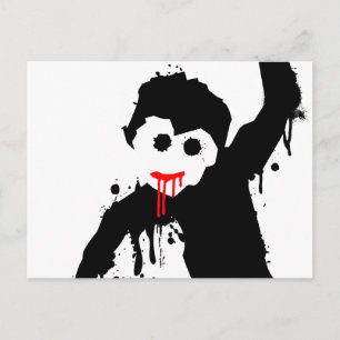 monkey dripz postcard