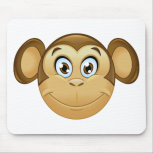 monkey emoji mouse mat