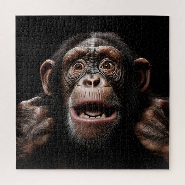 Monkey face jigsaw puzzle (Vertical)