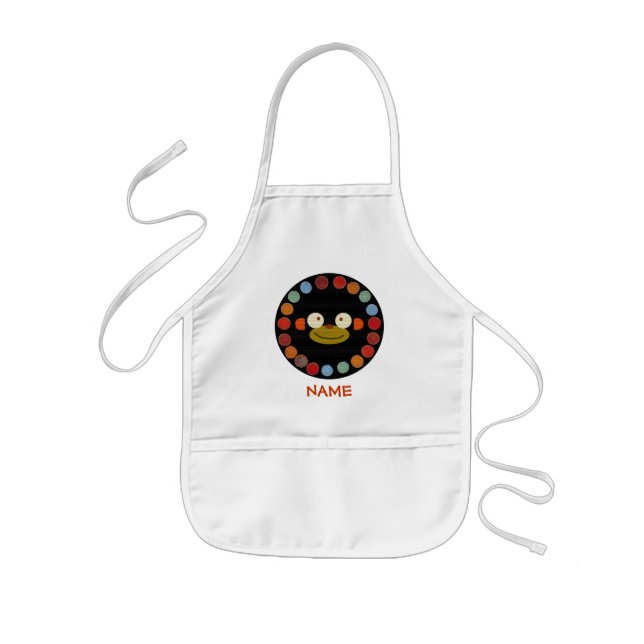Monkey Face! Kids Apron (Front)