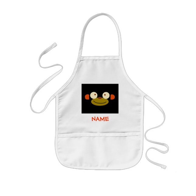 MONKEY FACE! KIDS APRON (Front)