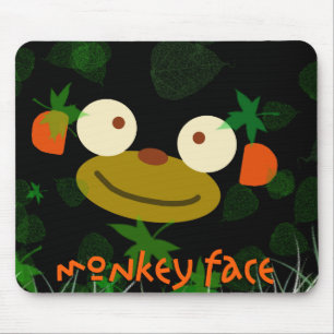 Monkey Face! Mouse Mat
