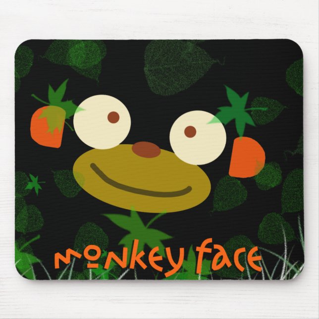 Monkey Face! Mouse Mat (Front)