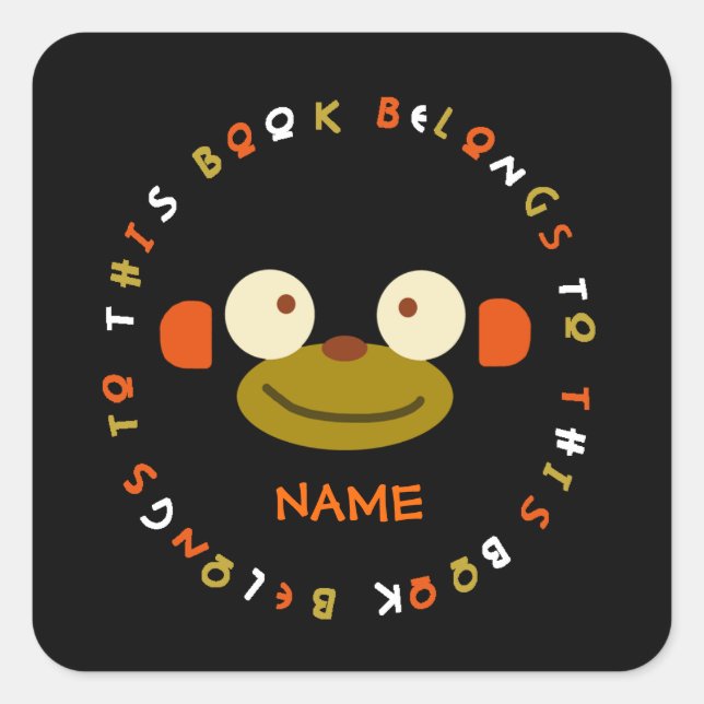 Monkey Face Sticker (Front)