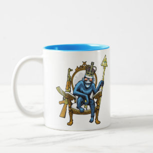 Monkey Face Two-Tone Coffee Mug