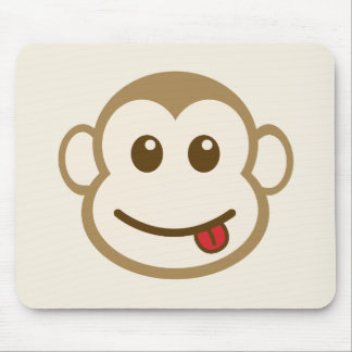 Monkey Face Vector Art Mouse Mat