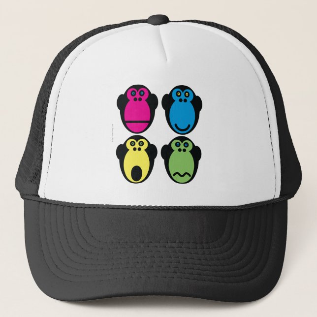 Monkey Faces Trucker Hat (Front)