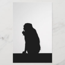 Monkey flossing silhouette photo