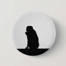 Monkey flossing silhouette photo