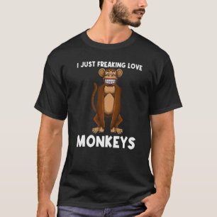 Monkey For Men Women Primate Animal Monkey T-Shirt
