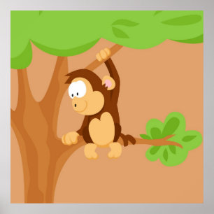 Monkey from my world animals serie poster