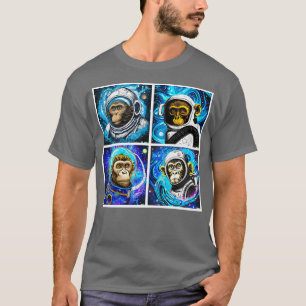 Monkey Funny Men Women Vintage Style Gift T-Shirt