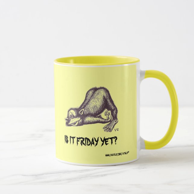 Monkey funny mug design (Right)