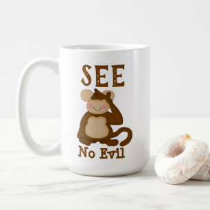 Monkey Funny See No Evil Coffee Mug