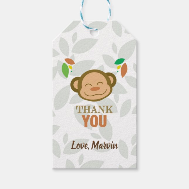Monkey Gift Tag (Front)