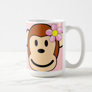 Monkey Girl Flower Coffee Mug