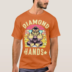 Monkey GME share stock market bull gift 9 T-Shirt