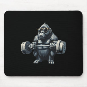 Monkey Gorilla Bodybuilding Muscles Fitness Gym  Mouse Mat