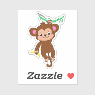 Monkey Grabbing A Banana 