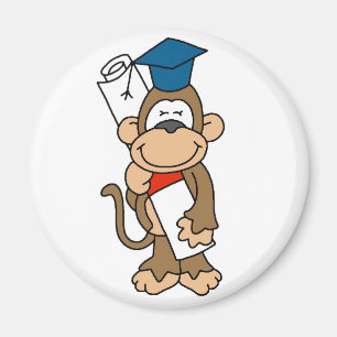 Monkey Graduate Tshirts and Gifts Magnet