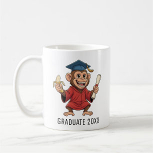 Monkey Graduation Personalized Coffee Mug