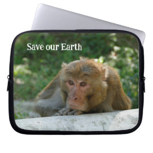 Monkey - Grandfather Laptop Sleeve