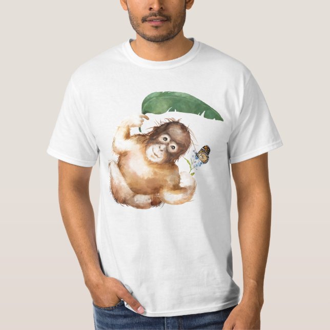 Monkey Graphic Men’s T-Shirt – Fun Casual Style (Front)