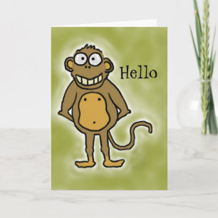Monkey Greeting Card
