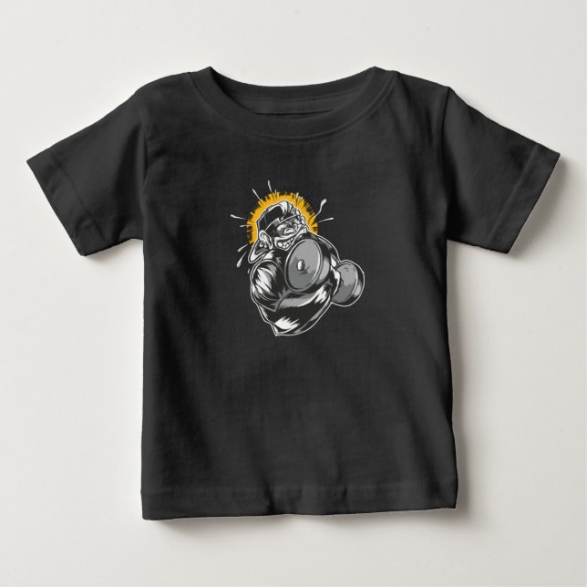 Monkey GYM Baby T-Shirt (Front)