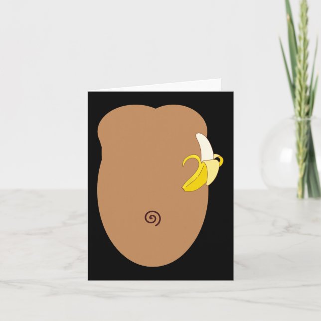 Monkey Halloween Costume  Card (Front)