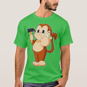 Monkey Handyman Hammer T-Shirt