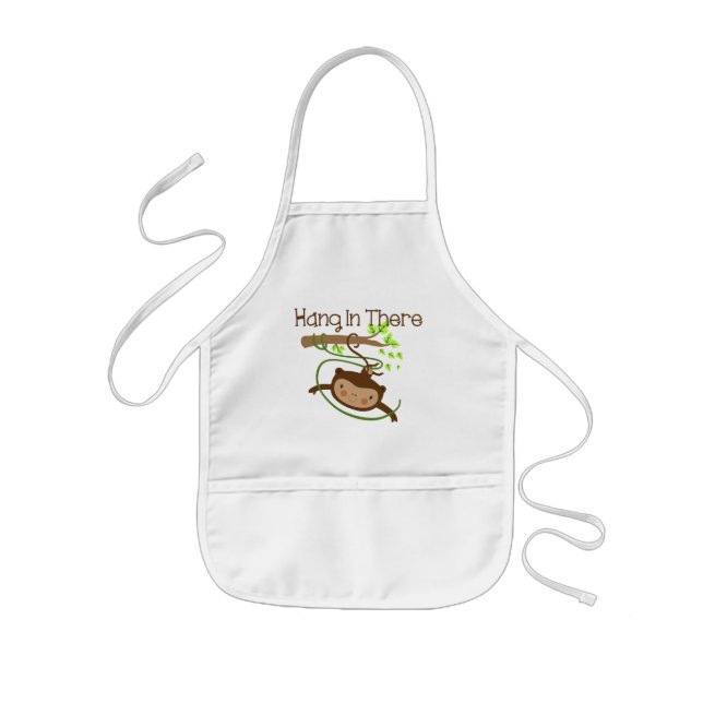 Monkey Hang in There Kids Apron (Front)