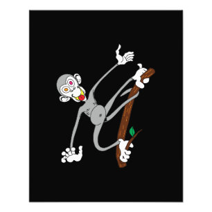 Monkey Hanging Around Photo Print