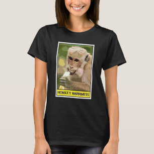 Monkey Happiness Monkey Being Happy Meme T-Shirt
