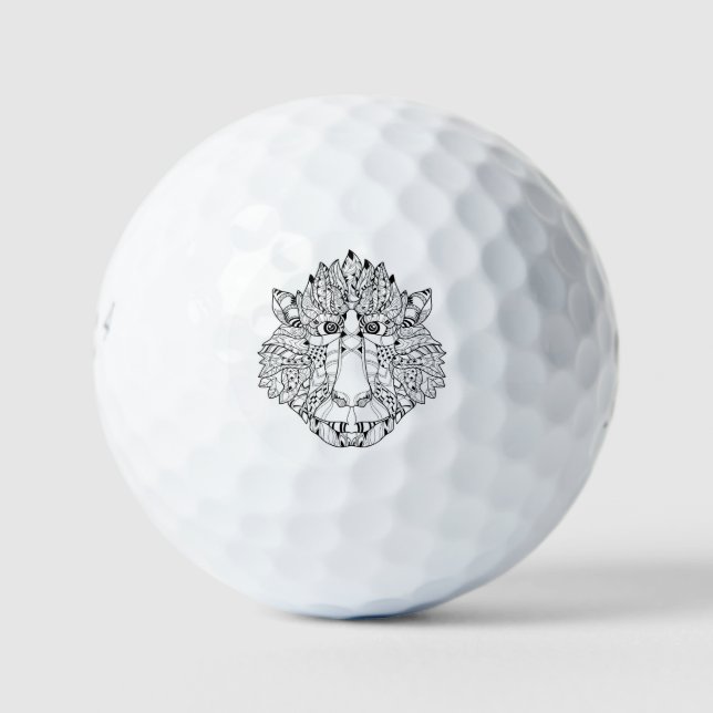 Monkey Head Doodle Golf Balls (Front)