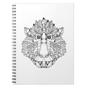 Monkey Head Doodle Notebook