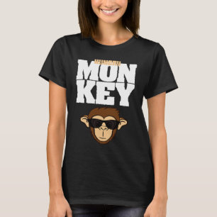 Monkey Head With Sunglass Monkey T-Shirt