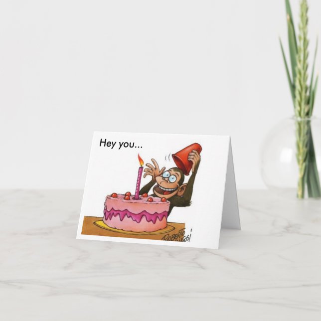 _monkey, hey you... card (Front)