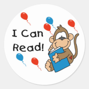 Monkey I Can Read Stickers