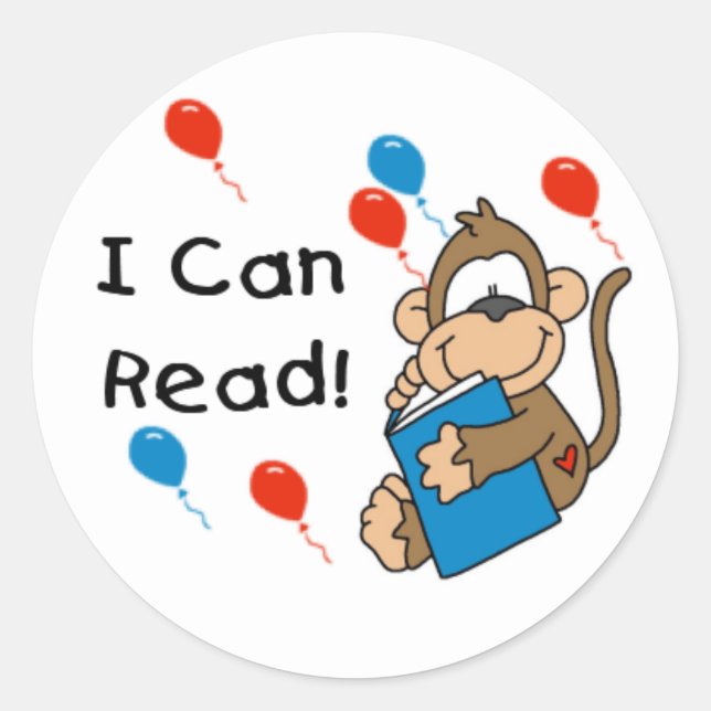 Monkey I Can Read Stickers (Front)