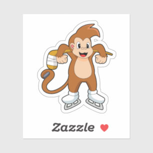 Monkey Ice hockey Ice hockey stick