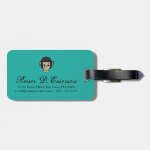 monkey identica luggage tag