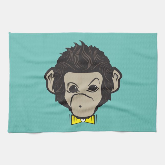 monkey identica tea towel (Horizontal)