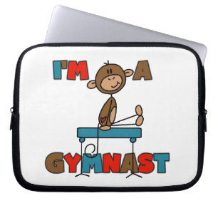 Monkey I'm a Gymnast Laptop Sleeve