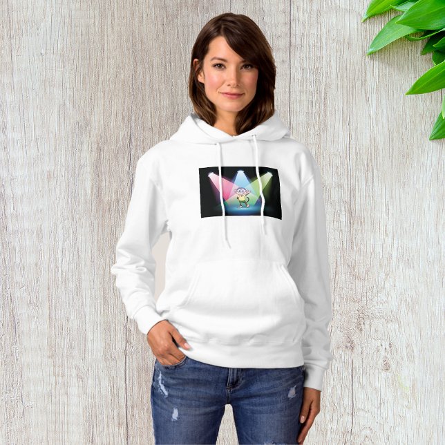 Monkey In Spotlights Womens Hoodie (Creator Uploaded)