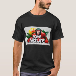 Monkey in Strawberry Delight T-Shirt